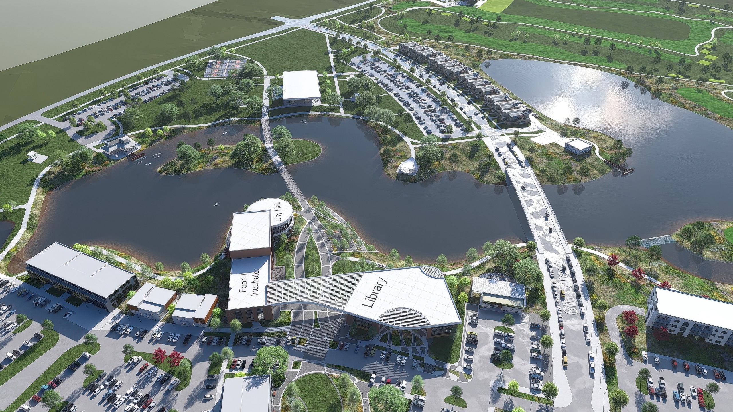 Wakee Civic Campus Master Plan Rendering
